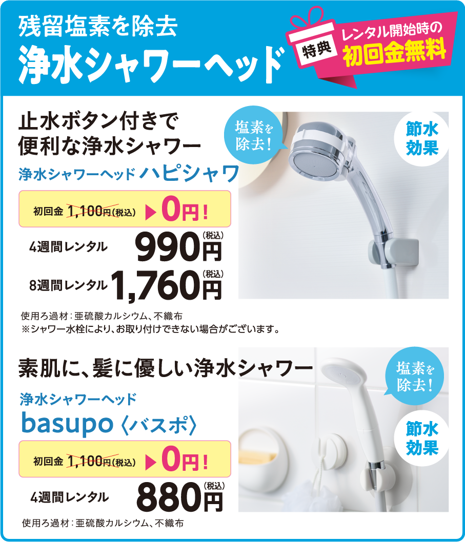 浄水シャワーヘッド
