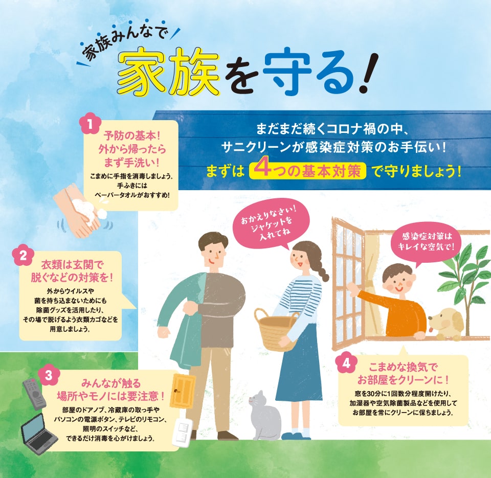 家族みんなで家族を守る。